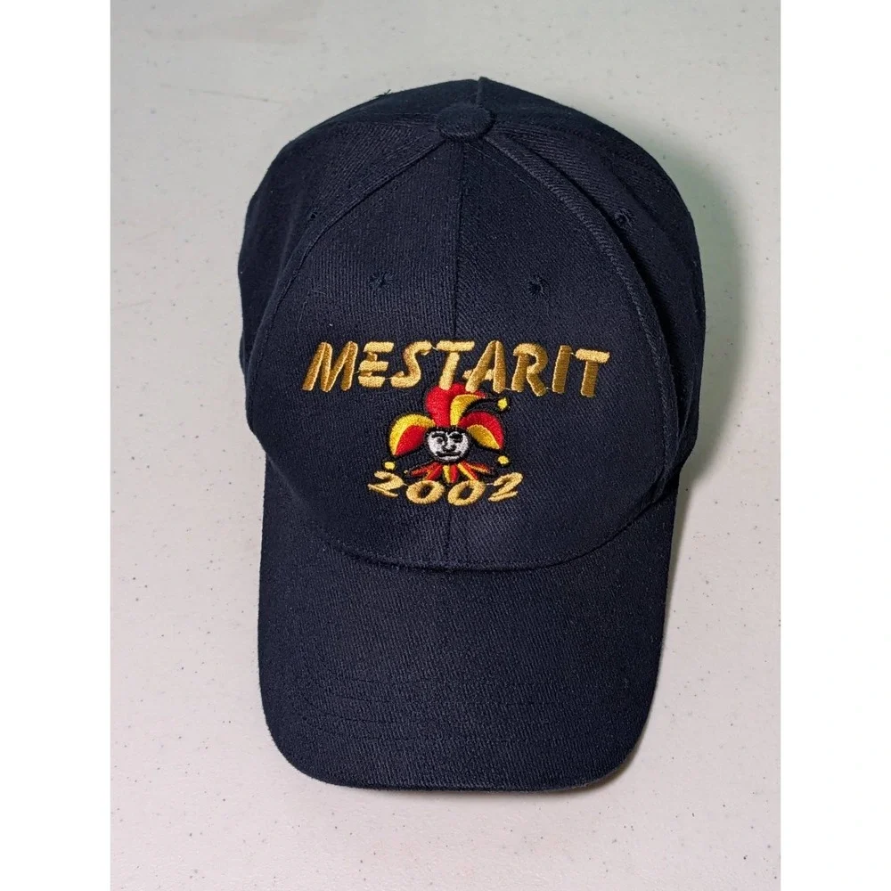 Mestarit 2002 Strap Back Adjustable Hat Embroidered Blue Vintage
